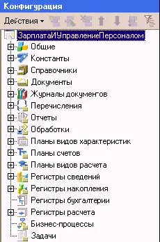 Это окно содержит объекты составляющие конфигурацию которые отображаются в - фото 149