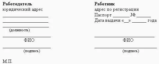 Образцы трудовых договоров - фото 210