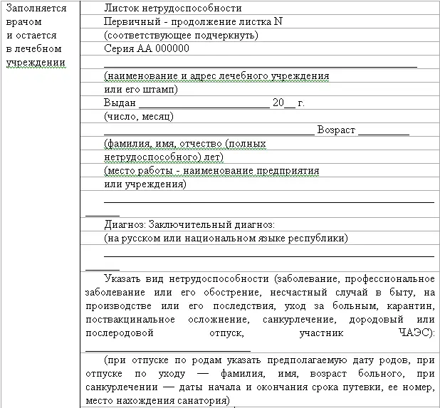 Оборотная сторона К сведению врача За нарушение порядка выдачи листков - фото 2