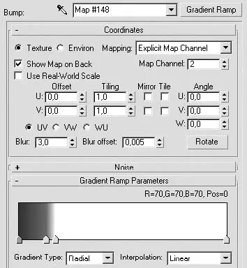 Рис 1323Настройки карты Gradient Ramp Усовершенствованный градиент для - фото 1121
