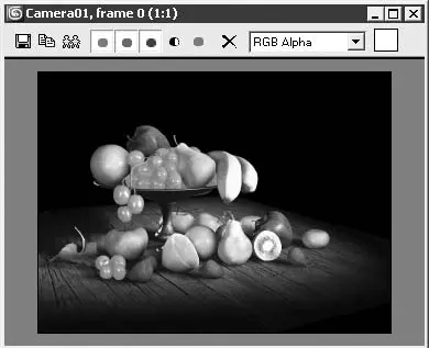 Рис 55Окно Rendered Frame Window Окно кадров визуализации Панель - фото 321