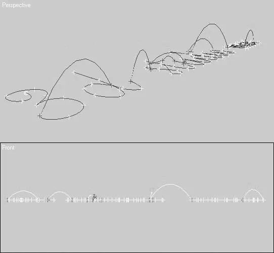 Рис 844Форма сплайна с выделенными управляющими вершинами в окне проекции - фото 512