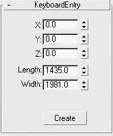 Рис 128Свиток Keyboard Entry Ввод с клавиатуры с размерами плоскости для - фото 968