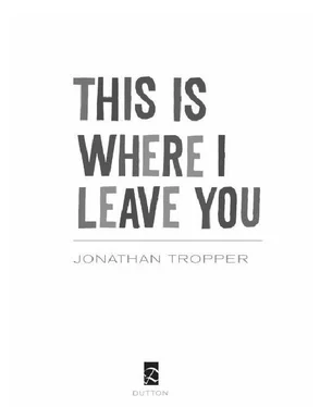 Джонатан Троппер This Is Where I Leave You обложка книги