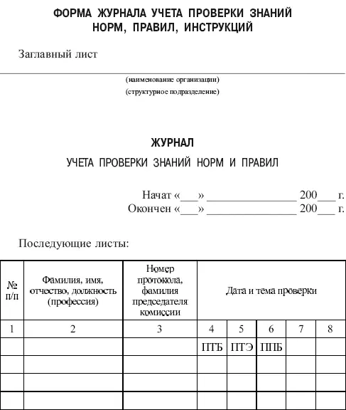 Примечание Страницы журнала должны быть пронумерованы и защищены от изъятия и - фото 3
