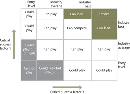 Figure 423 Critical success factors and competitive positions in playing - фото 75