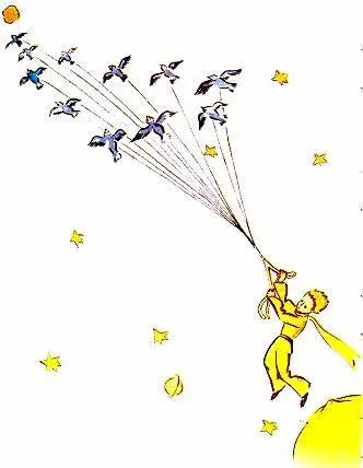 Le petit prince arracha aussi avec un peu de mélancolie les dernières pousses - фото 25