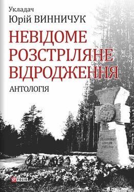 Антология Невідоме Розстріляне Відродження обложка книги