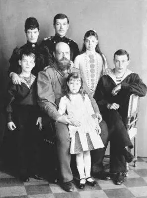 Император Александр III и императрица Мария Фёдоровна с детьми Цесаревич - фото 9