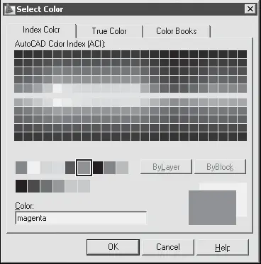 Рис 43 Диалоговое окно выбора цвета Кроме того могут быть заданы ключевые - фото 102