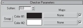 Рис 714Свиток Checker Parameters Параметры шахматной текстуры Внимание - фото 258