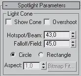 Рис 815Свиток Spotlight Parameters Параметры прожектора В этом свитке - фото 306