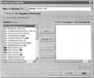 Рис 811 Диалоговое окно Create Command File для базы данных Novelty 6 В - фото 90