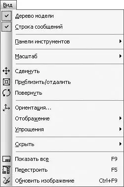 Рис 116Меню Вид при активном трехмерном документе Команда Повернуть - фото 23