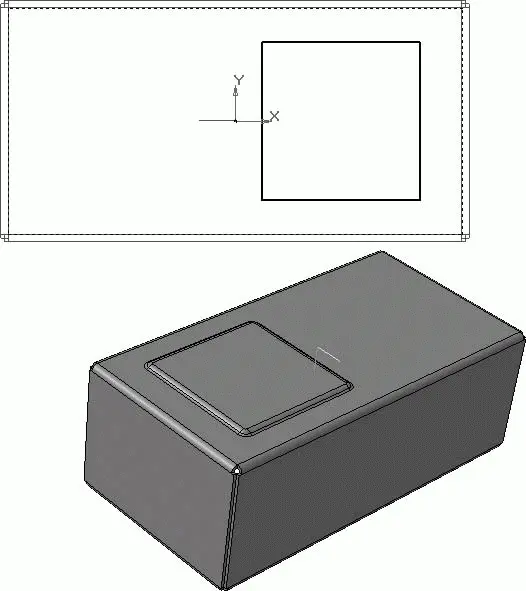 Рис 3158Эскиз сверху и результат выполнения операции Закрытая штамповка - фото 634