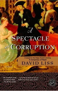 David Liss A Spectacle Of Corruption обложка книги