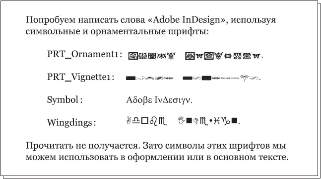 Рис 17 Символьные и орнаментальные шрифты Строго говоря с таким же успехом - фото 10