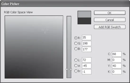 Рис 113 Диалоговое окно выбора цвета Здесь мы можем выбрать цвет на глаз с - фото 190