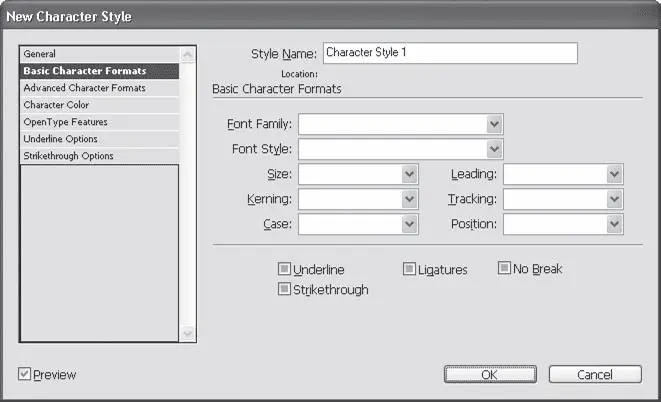 Рис 173 Диалоговое окно настроек стиля символов раздел Basic Character - фото 343
