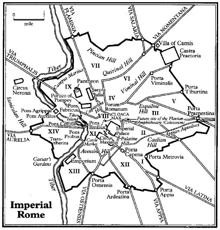 Jurisdictions of the Vigiles Cohorts in Rome Coh I Regions VII VIII Via - фото 2