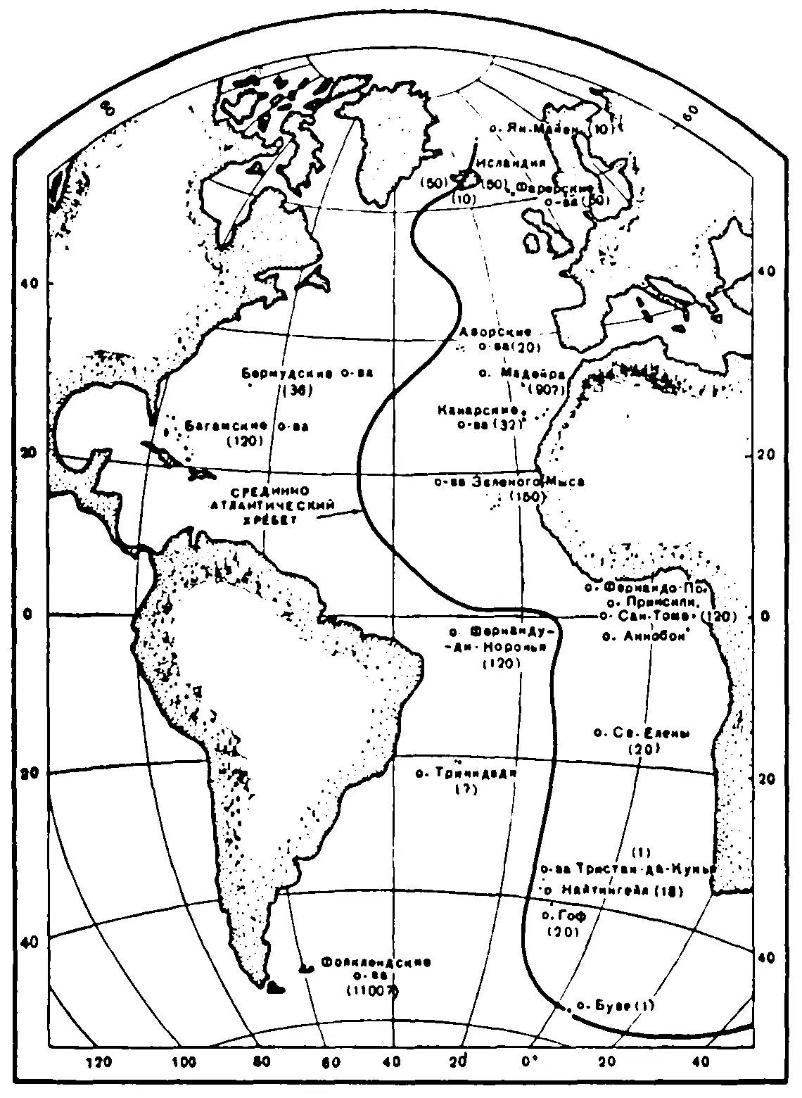 Возраст островов Атлантического океана определенный по возрасту самых древних - фото 10