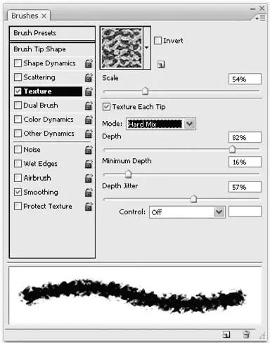 Рис 1230 Палитра Brushes Кисти раздел Texture Текстурирование Из - фото 134