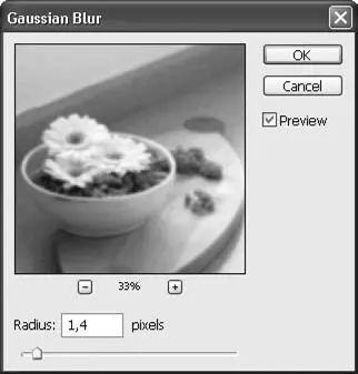 Рис 182 Окно команды Gaussian Blur Гауссово размытие Единственная - фото 245