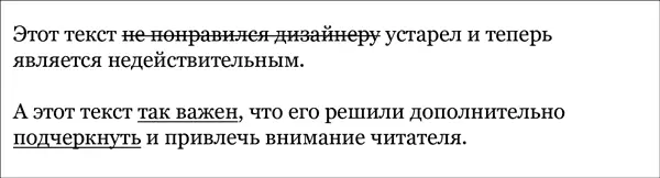 Рис 2016 Перечеркивание и подчеркивание текста Подчеркивание считается - фото 294