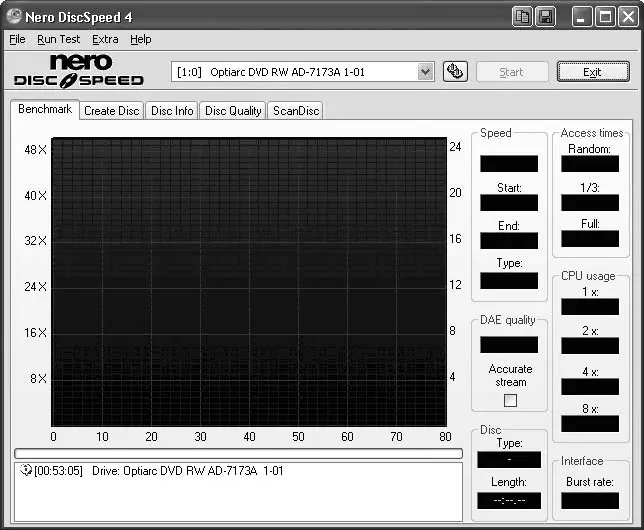 Рис 27Рабочее окно программы Nero DiscSpeed 4 Аналогичным способом из - фото 11