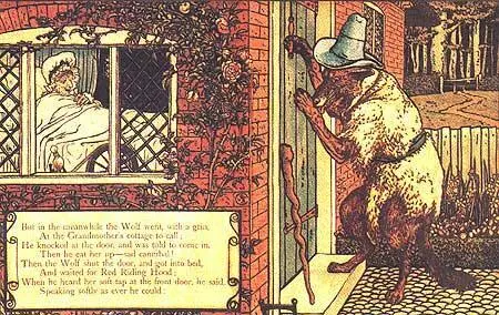 Qui est là Cest le Petit Chaperon rouge qui tapporte du gâteau et du - фото 8