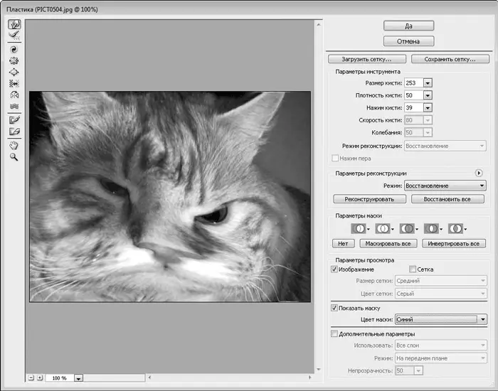 Рис 1147Область левого глаза заморожена поэтому не подверглась деформации - фото 151
