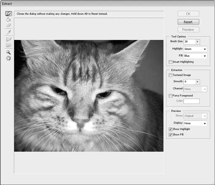 Рис 1148Окно фильтра Extract Извлечь С помощью инструмента Маркерверхней - фото 152