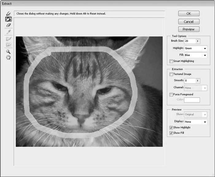Рис 1149Обозначена область для извлечения Далее нажмите кнопку ОK Окно - фото 153