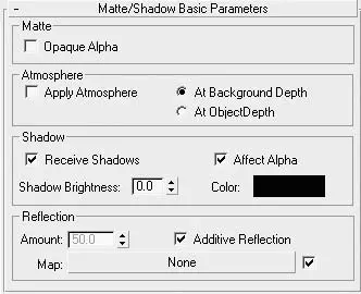 Рис 317Свиток MatteShadow Basic Parameters Основные параметры матового - фото 228