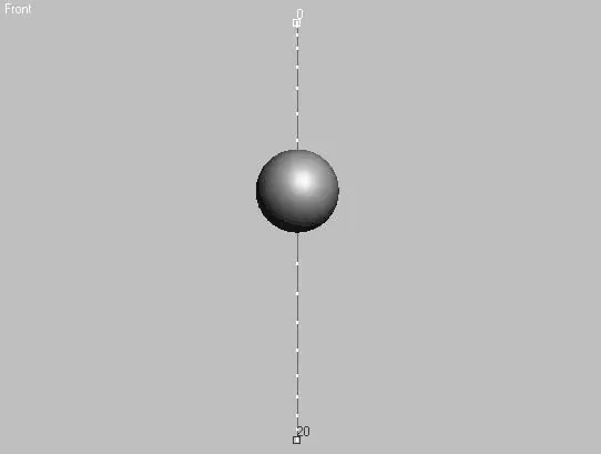 Рис 42Положение объекта Sphere Сфера в 10 кадре анимации и траектория его - фото 276