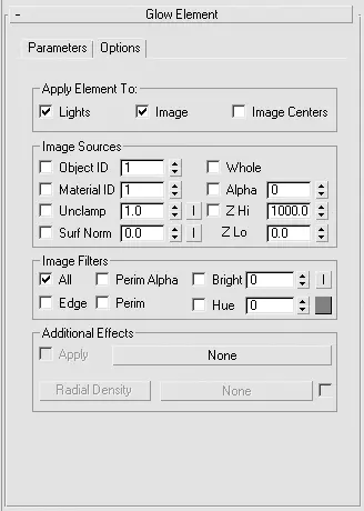 Рис 619Вкладка Options Режимы свитка Glow Element Элемент сияния Для - фото 453