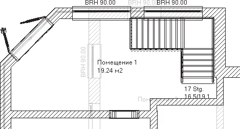 Рис 420 Изменения в плане после добавления лестницы и перемещения двери - фото 387