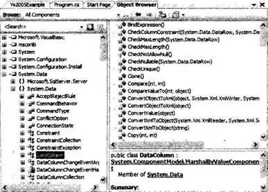 Рис 221 Утилита обзора объектов в Visual Studio 2005 Таблица - фото 30