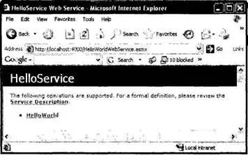 Рис 252 Тестирование Webсервиса XML Если в окне браузера вы щелкнете на - фото 385