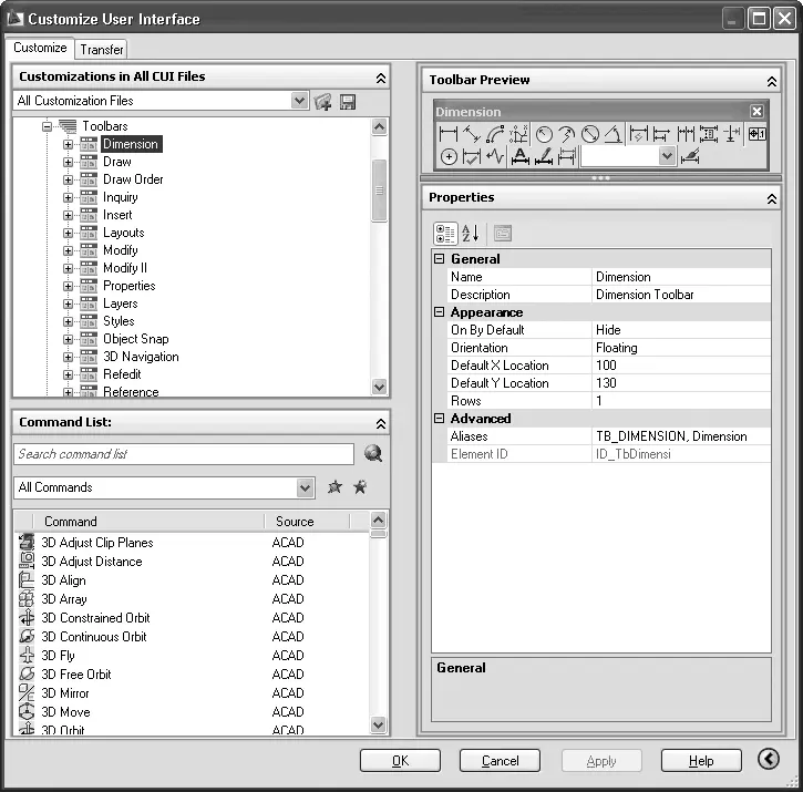 Рис 120 Диалоговое окно Customize User Interface Настройка интерфейса - фото 41