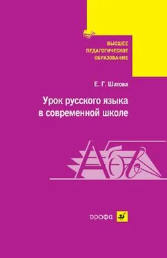 Евгения Шатова Урок русского языка в современной школе обложка книги