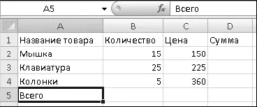Рис 64Образец таблицы для ввода Обратите внимание что текст в некоторых - фото 344