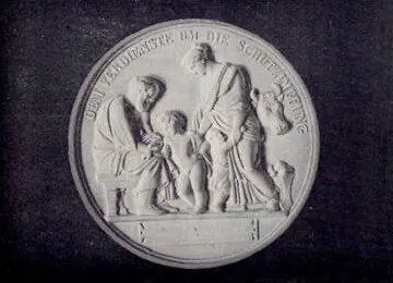 Памятная медаль об оспопрививании ГДР Институт вакцин и сывороток - фото 35