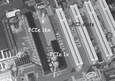 Рис 104Слоты PCIE Шина ATA Не все внутренние устройства крепятся - фото 107