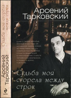 Арсений Тарковский Судьба моя сгорела между строк обложка книги