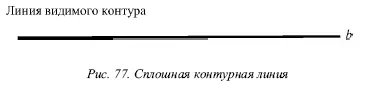 Толщина других линий чертежа определяется толщиной линии видимого контура На - фото 64