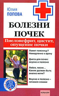 Юлия Попова Болезни почек: пиелонефрит, цистит, опущение почки обложка книги