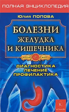 Юлия Попова Болезни желудка и кишечника обложка книги