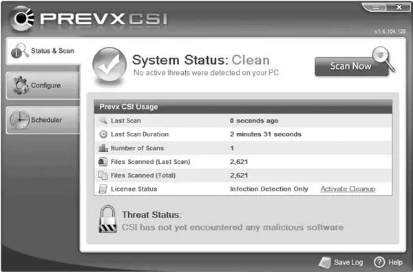 Рис 512Консоль управления Prevx CSI Обратите внимание на сообщение после - фото 86