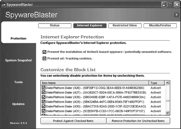 Рис 68Окно настройки параметров защиты Internet Explorer Здесь есть две - фото 95